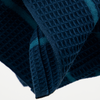 Set of Two Petrol Blue Waffle Dish Cloths