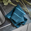 Set of Two Petrol Blue Waffle Dish Cloths