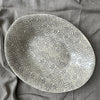 Wonki Ware Large Pebble Oval Platter - Warm Grey Lace B