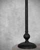 Devian Tall Black Cast Iron Candlestick 77cm