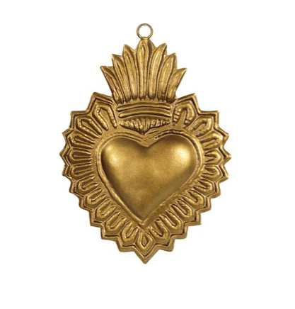 Small Dipika Love Heart - Gold - Boncoeurs