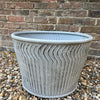Galvanised Metal Dolly Planters Tubs - Squat - Two sizes 