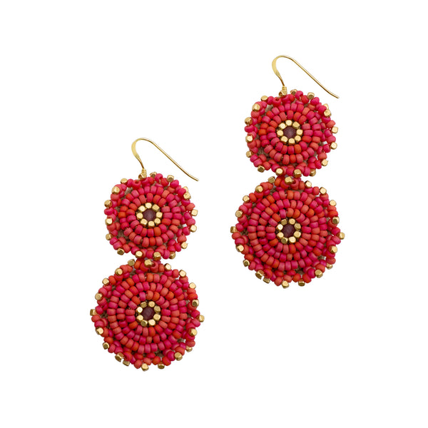 Pomme Earrings - Coral - Ibu Jewels
