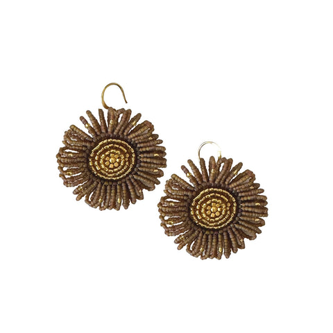 Mala Earrings - Mocha - Ibu Jewels
