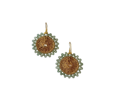 Sol Earrings - Aventurine - Ibu Jewels