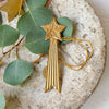 Mini Gold Shooting Star Ornament or Tag