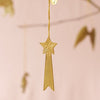 Mini Gold Shooting Star Ornament or Tag