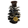 Rustic Zinc Pinecone Candle Holder