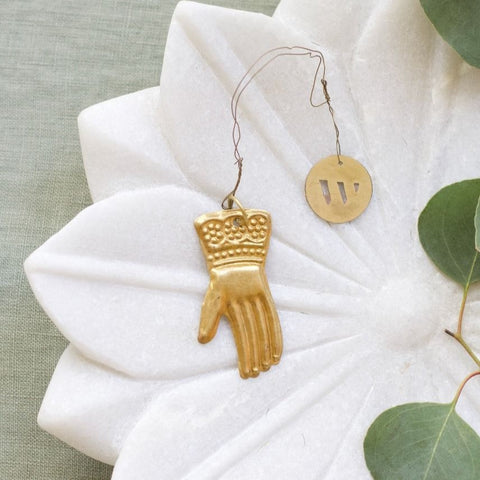 Mini Gold Hamsa Hand Ornament or Tag