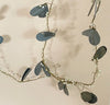 Zinc Leaf and White Berries Garland