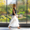 Elva Pure Cotton Skirt from Chalk - White
