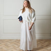 Elva Pure Cotton Skirt from Chalk - White