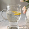 Embossed Botanical Glass Jug