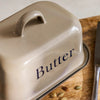 Enamel Butter Dish with Lid - Truffle