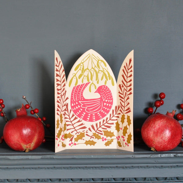 Extra Special Hidden Bird Triptych Card - Cambridge Imprint