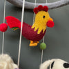Handmade Felt Farm Animals Mobile - Fairtrade