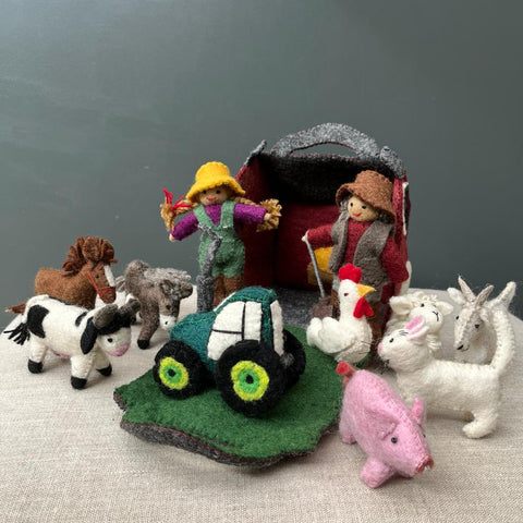 Handmade Felt Farm Set - Fairtrade