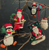 Traditional Felt Decoration - Santa with Wreath