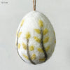 Felt Floral Egg - Yellow, Green or Pink