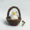 Felted Chick in Nest