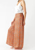 Palazzo Pant - Floral Paisley Orange - One Hundred Stars