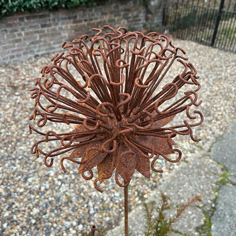 Handmade Rusty Iron Stems - Flowers R to Z