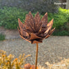 Handmade Rusty Iron Botanical Stems for the Garden