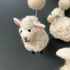 Handmade Felt Woolly Sheep Mobile - Fairtrade