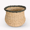 Fluted Rim Seagrass Plant Pot