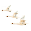 Flying Swan Wall Trio - Hand Felted Organic Wool