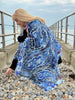 Forever Blue Embroidered Wool Scarf from Jo Edwards