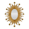 Galilee Mirror - Sun and Stars Mirror - Antique Gold Brass - Boncoeurs