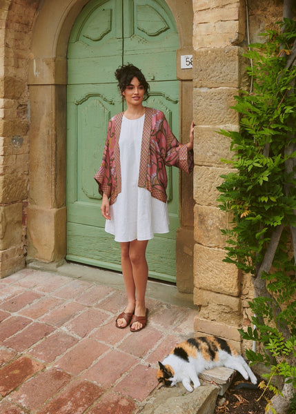 Giant Kantha Dusk Kimono - One Hundred Stars