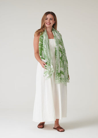 Giant Willow Green Scarf - One Hundred Stars