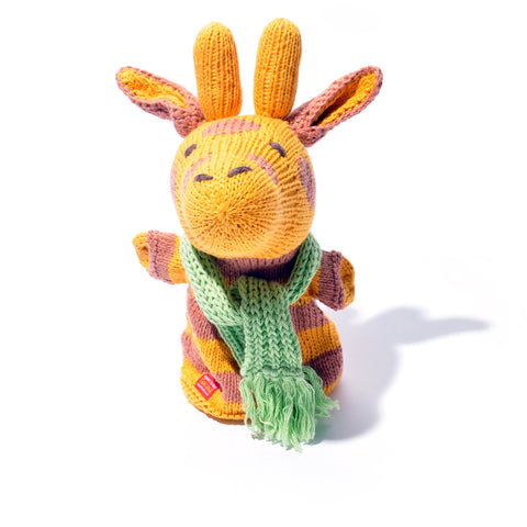 Organic Cotton Hand Puppet - Giraffe