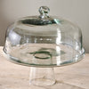 Recycled Glass Cake Stand and Dome