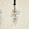 Clear Glass Drop Cluster Bauble - Set of Three