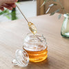 Recycled Glass Honey Pot and Dibber 