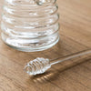 Recycled Glass Honey Pot and Dibber 