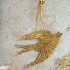 Gold Swallow Hanging Ornament
