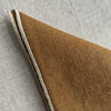 Pure Linen Napkin with Natural Overlocked Edge - Gold - Golden Brown