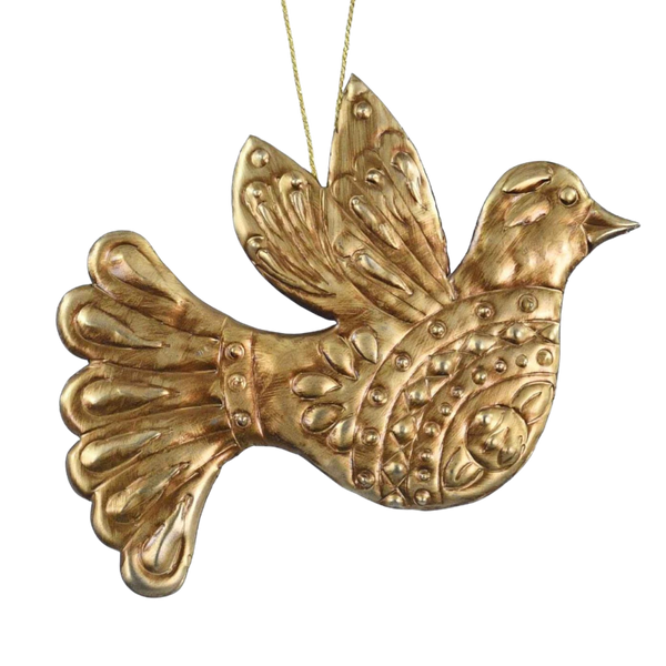 Golden Dove Hanging Ornament