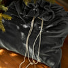 Cotton Velvet Christmas Sack - Dark Forest Green
