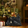 Cotton Velvet Christmas Sack - Dark Forest Green