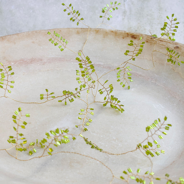 Green Glass Bead Garland - 185cm