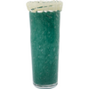 Handmade Small Glass Vase - Kupla - Green with Beige Rim - Two Size Options