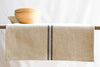 Rustic Stripe Grainsack Table Runner - Navy, Red, Grey or Natural