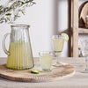 Recycled Glass Ribbed Jug