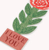 Hadley - Tall Rose, I love You Card - Hadley Paper Goods