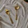 Hammered Brushed Gold Salad Servers